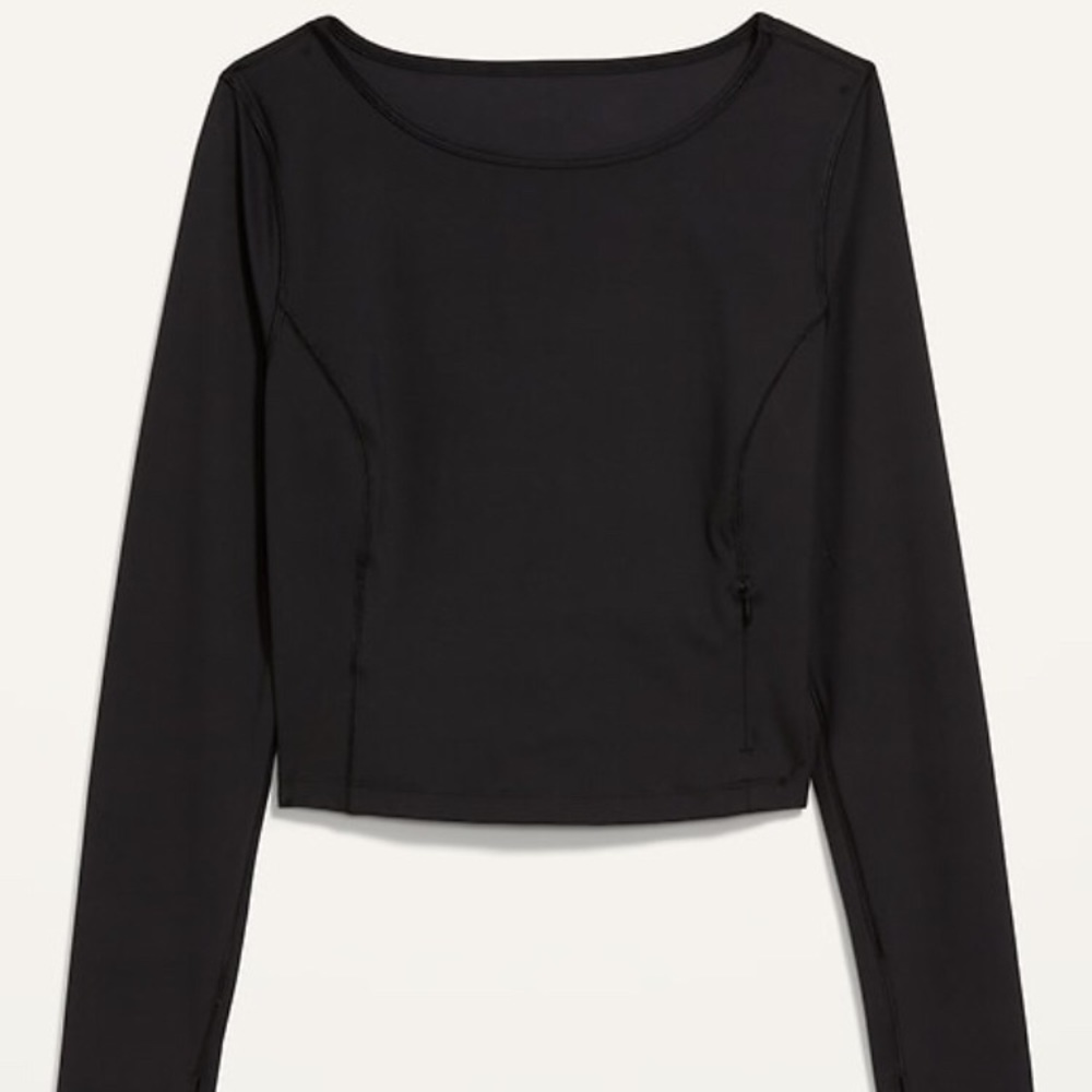 NWOT Old Navy Long Sleeved Cropped Performance Top